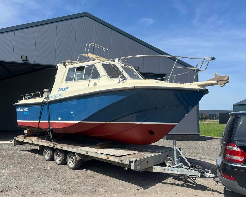 Offshore 707 Promaster  255PK Volvo Penta, Watersport en Boten, Speedboten, Gebruikt, Diesel, 200 pk of meer, Binnenboordmotor