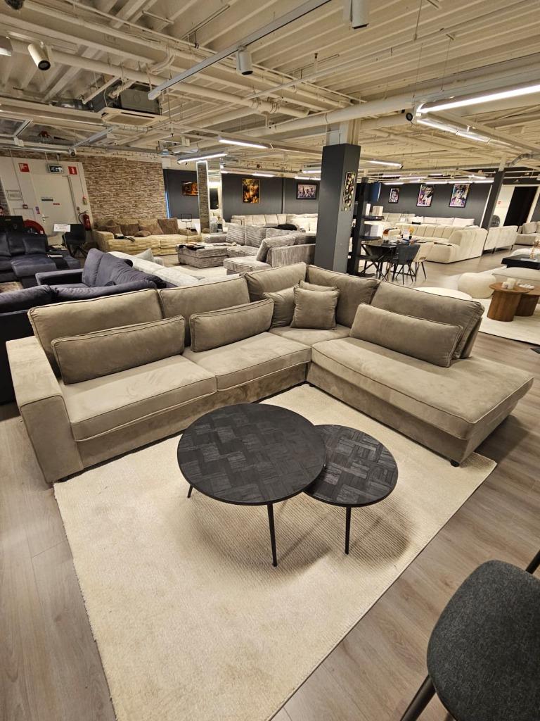 Hoekbank Mega Actie Lounge XL Spot Goedkope Stunt Ottomaan, Huis en Inrichting, Banken | Bankstellen, Hoekbank, Ophalen of Verzenden