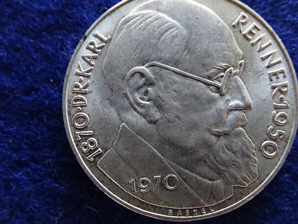 Oostenrijk 50 S 1970 zilver Karl Renner, Verzenden, Oostenrijk, Losse munt, Zilver