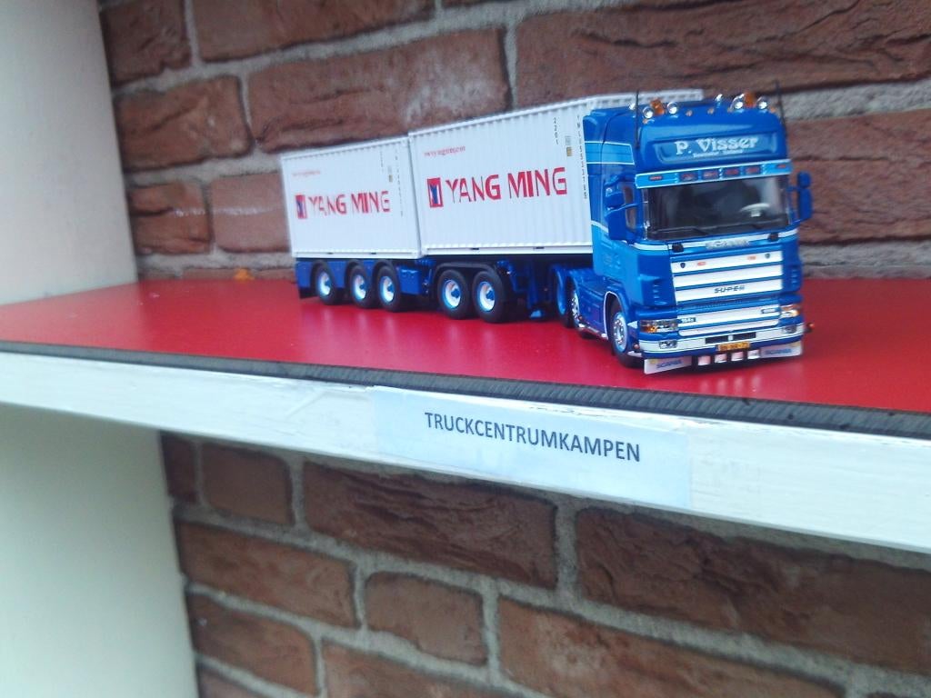 Tekno  Scania  164 - 580  van  P.  Visser., Hobby en Vrije tijd, Modelauto's | 1:50, Ophalen of Verzenden, Nieuw, Bus of Vrachtwagen
