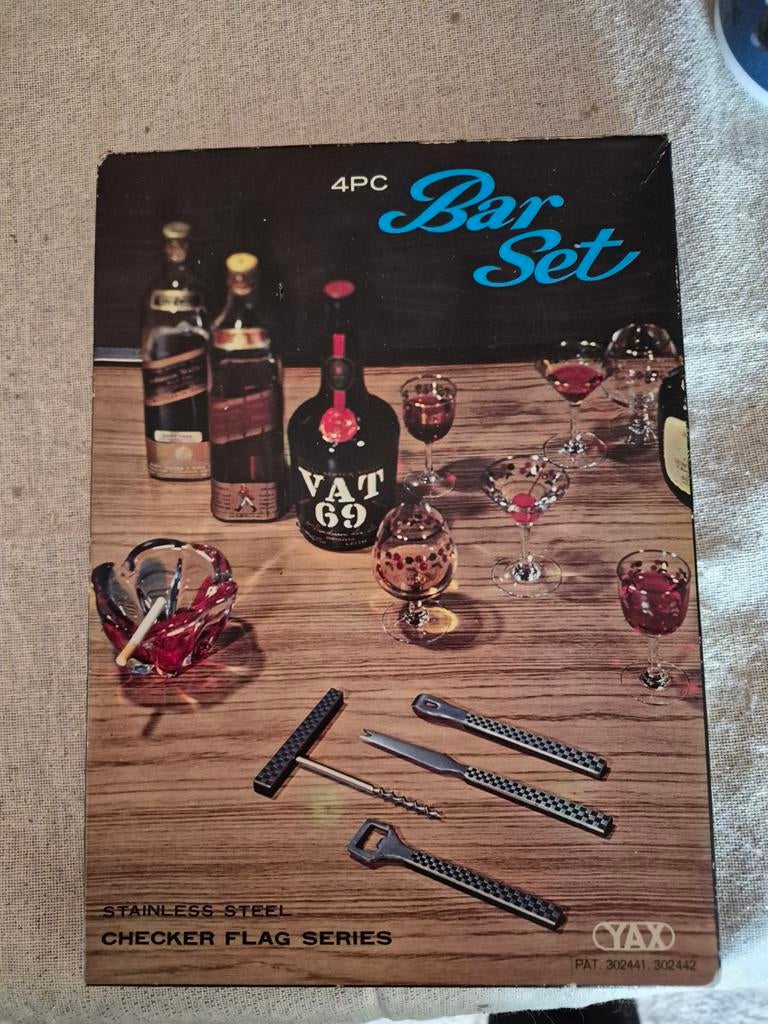 Vintage 4 delige barset jaren 60, Verzamelen, Retro, Ophalen of Verzenden, Overige typen