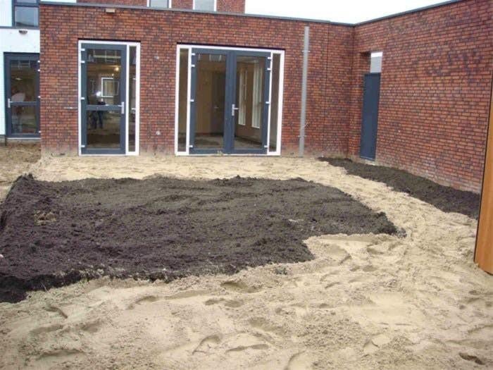 tuin uitgraven met machinist, Tuinontwerp