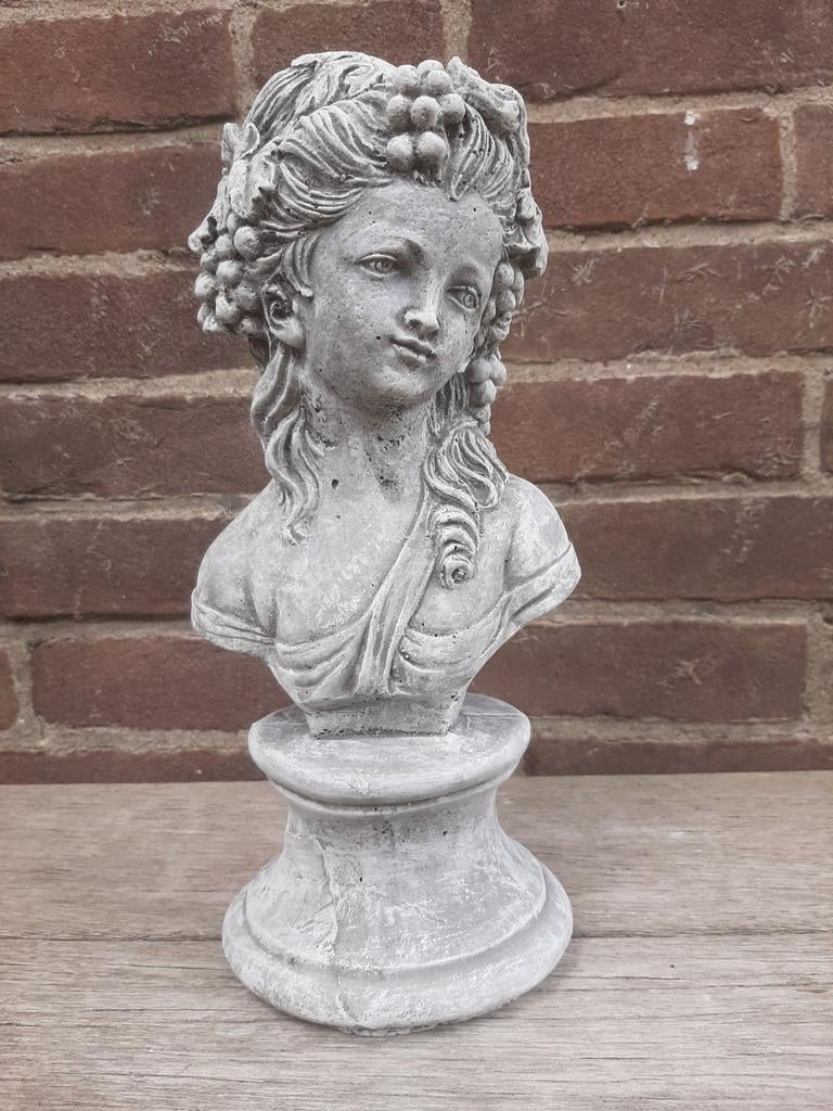 Buste vrouw dame betonnen beeld tuinbeeld beton borstbeeld, Tuin en Terras, Tuinbeelden, Ophalen of Verzenden, Nieuw