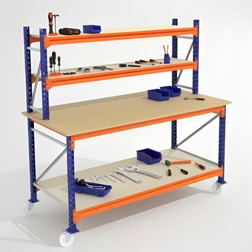 Werkbank / Werktafel / Inpaktafel - Hoog model, Ophalen, Zo goed als nieuw, 120 tot 170 cm, Inklapbaar