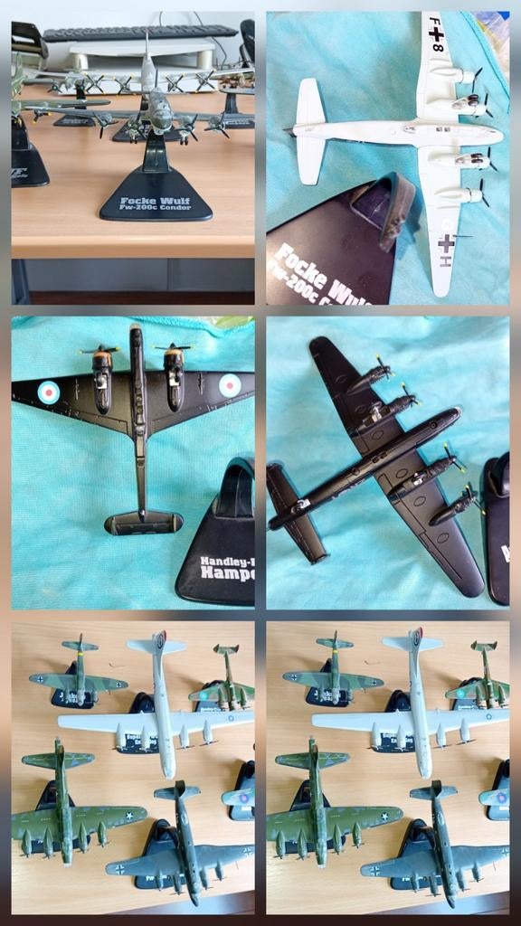Model vliegtuigjes uit WWII van ijzer, Ophalen of Verzenden, 1:72 tot 1:144, Overige merken