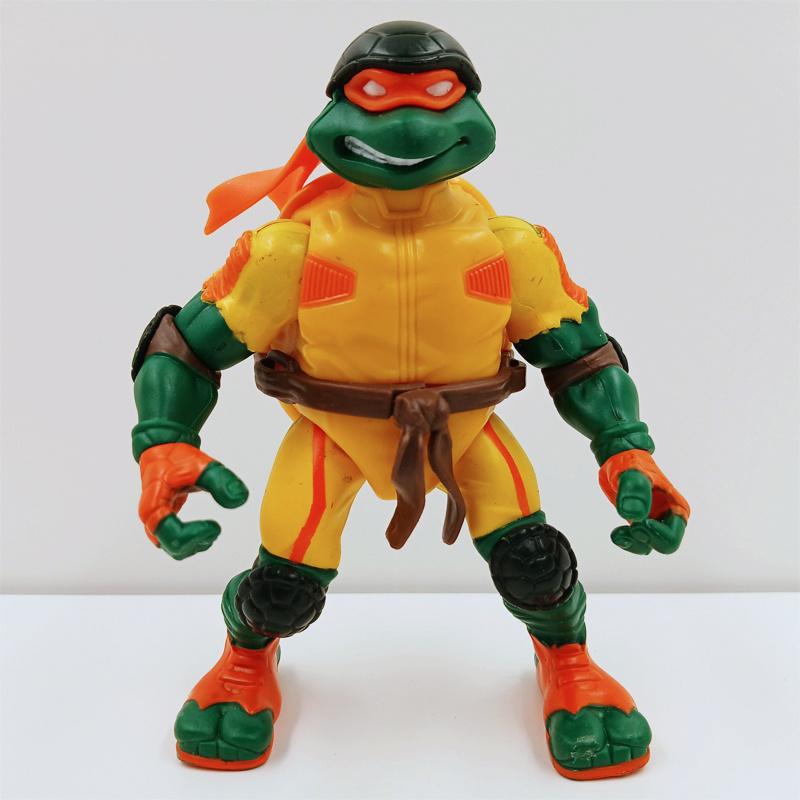 TMNT Thrasin’ Mike V1 Playmates Toys 2003 Action Figure, Ophalen of Verzenden, Zo goed als nieuw
