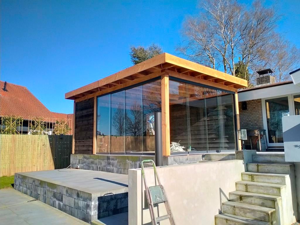 Maatwerk douglas overkapping of tuinhuis naar eigen wens, Tuin en Terras, Tuinhuizen, Nieuw, Schuur, Zonder ramen, Ophalen of Verzenden