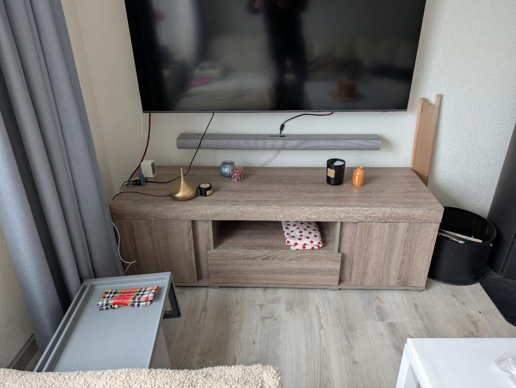 Tv kast - 161x51x50cm, Ophalen, Overige materialen, Gebruikt, 150 tot 200 cm