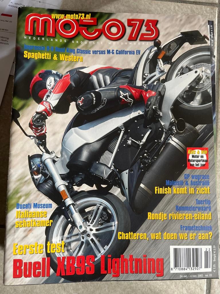 Moto73 nummer 22 uit 2002 - Buell XB9S Lightning test, Ophalen of Verzenden, Gelezen, Algemeen