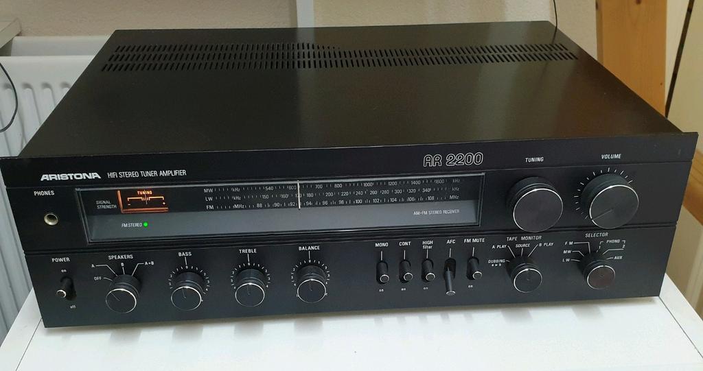 Aristona ar-2200 receiver vintage 1978, Audio, Tv en Foto, Versterkers en Receivers, Gebruikt, Stereo, Overige merken, Ophalen of Verzenden