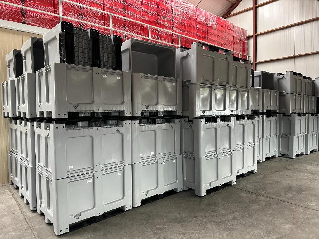 Palletbox op 3 sleeplatten120 x 100 x 76 nieuw, 100 cm of meer, Verzenden, 60 cm of meer, 50 cm of meer