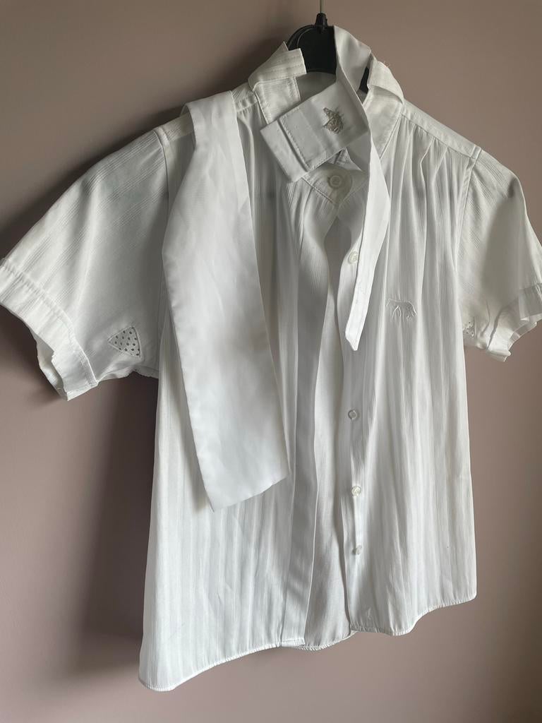 Happy horse Witte blouse maat 152, Dieren en Toebehoren, Paardrijkleding, Ophalen of Verzenden, Zo goed als nieuw