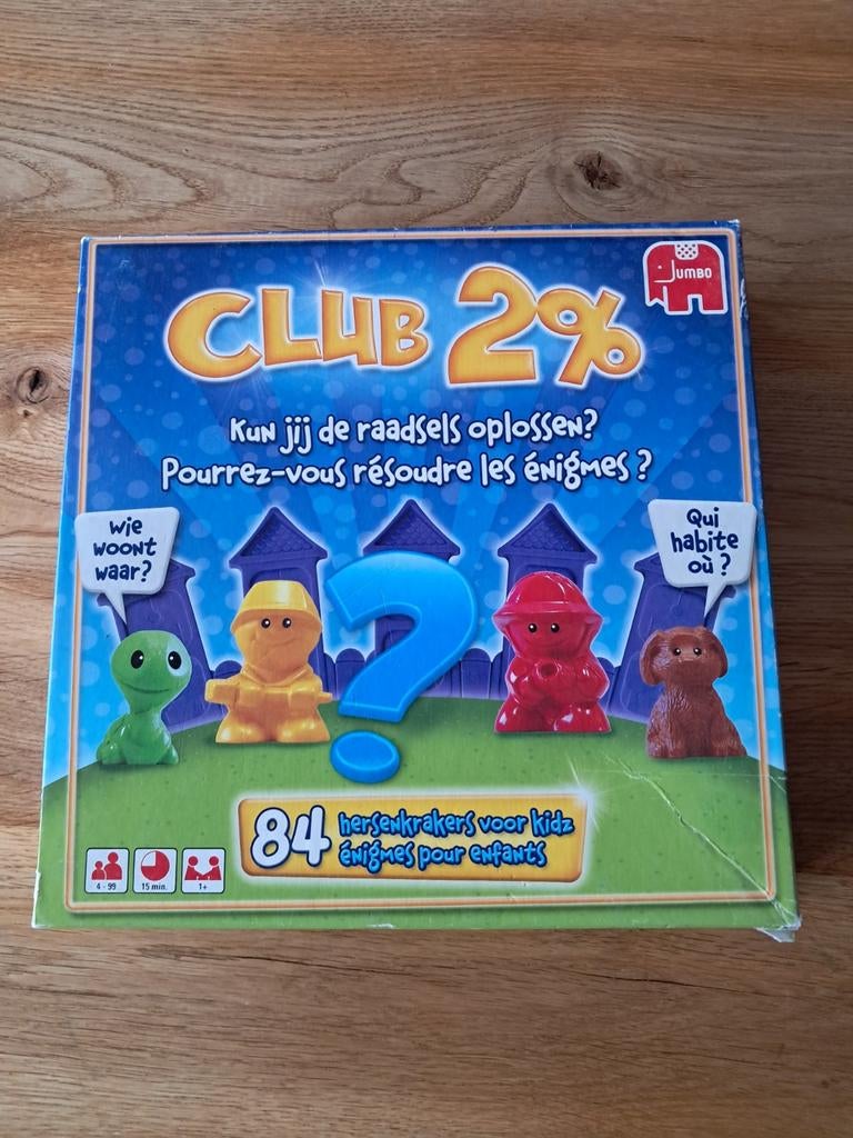 Club 2% - 84 hersenkrakers voor kids, Ophalen of Verzenden