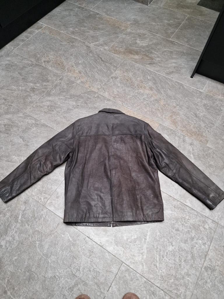 Nieuwe leren heren jas - Maat 50, Bruin, Maat 48/50 (M), Nieuw, Ophalen of Verzenden