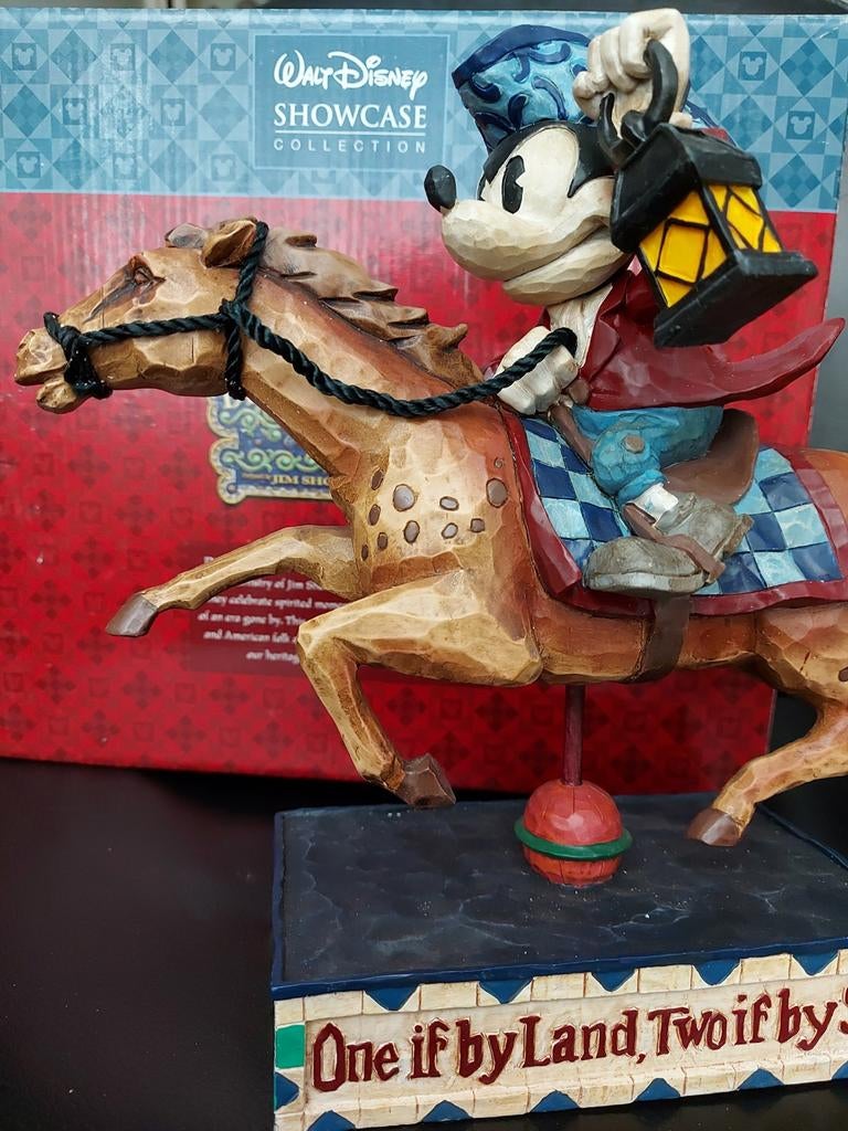 Jim Shore Retired Disney Traditions Mickey Mouse USA, Ophalen, Mickey Mouse, Zo goed als nieuw, Beeldje of Figuurtje