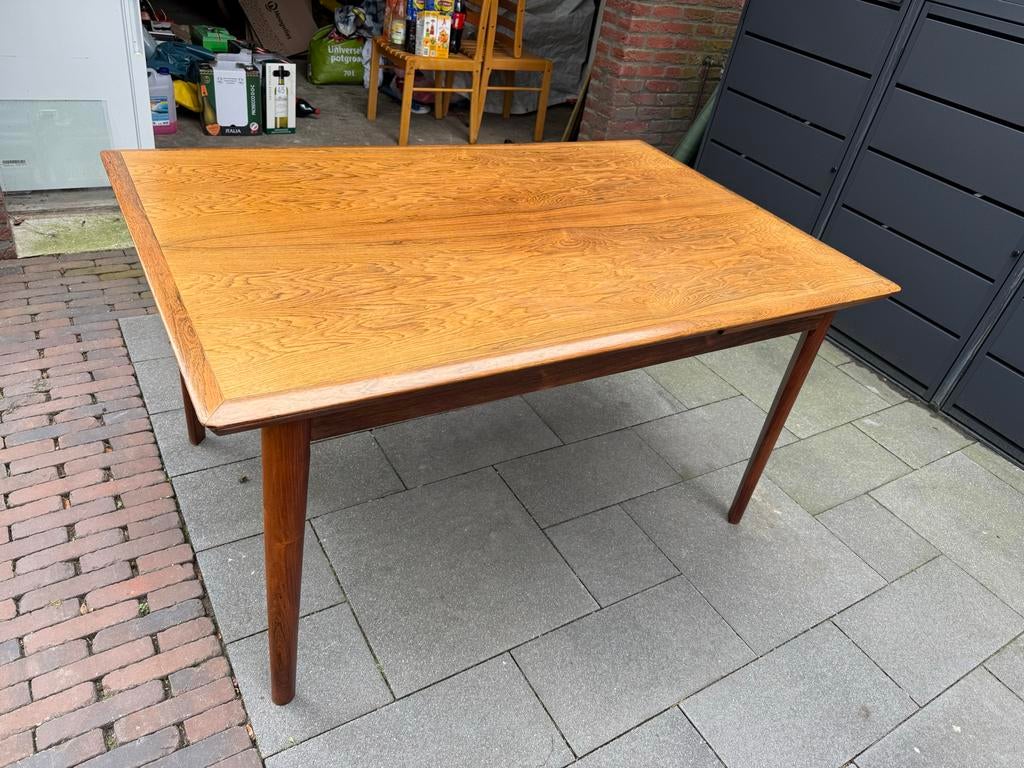Uitschuifbare ES Möbler Silkeborg eettafel in nette staat, Ophalen, 100 tot 150 cm, Eikenhout, Scandinavisch