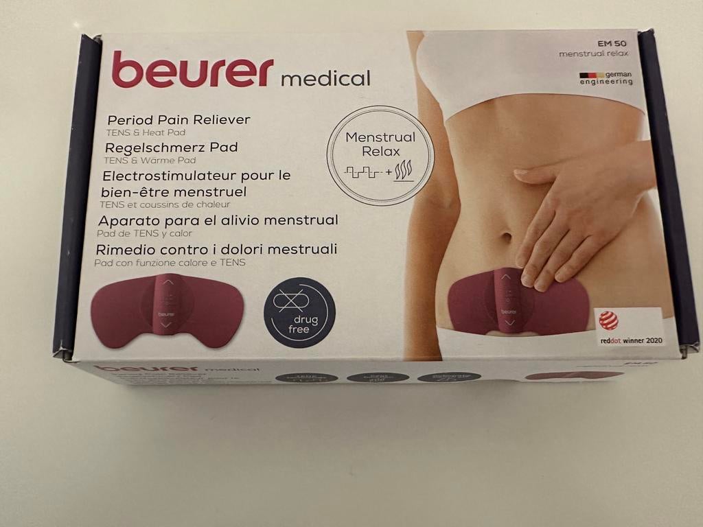 Beurer Menstrual Relax EM50 tensapparaat en warmtetherapie, Ophalen of Verzenden, Zo goed als nieuw, Overige typen
