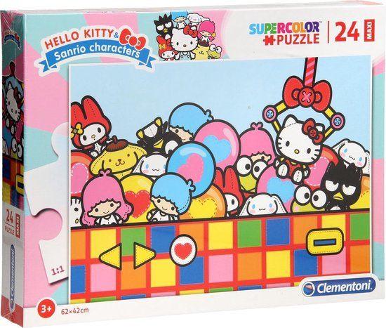 Clementoni: Hello Kitty 24 Maxi stukjes, 10 tot 50 stukjes, ., Nieuw, Ophalen of Verzenden
