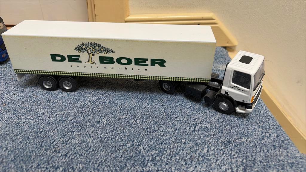 Lion car 1:50 DAF de Boer, Ophalen of Verzenden, Zo goed als nieuw, Bus of Vrachtwagen, Lion Toys
