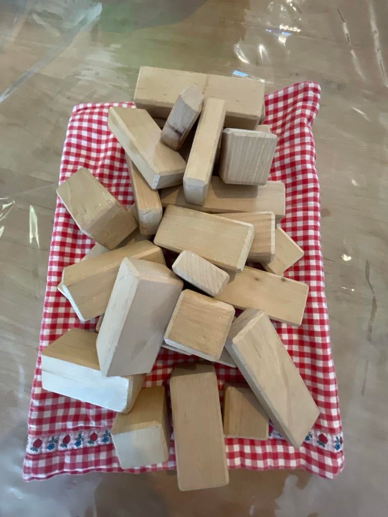 Zak met Houten Blokken, Ophalen, Gebruikt, Overige merken