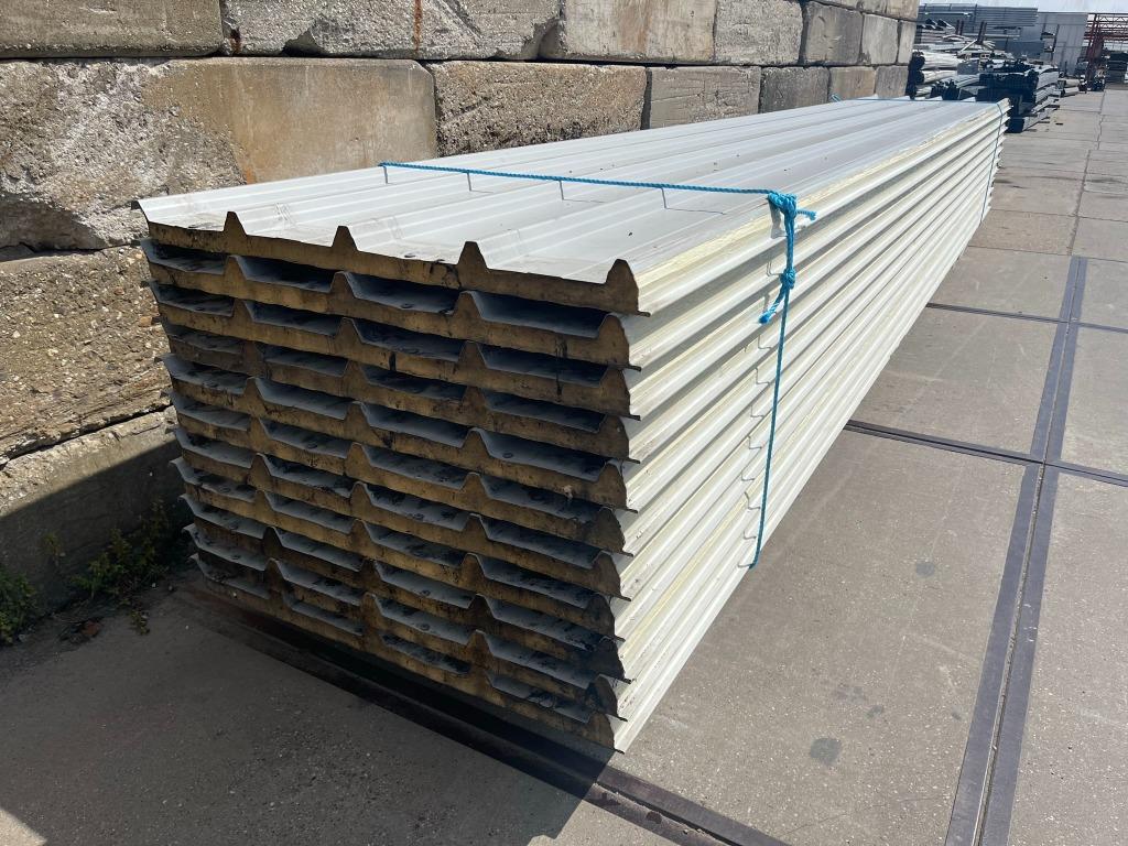 Sandwichpanelen 7000x1000 mm | 40 mm dik | Grote partij, Ophalen, Gebruikt, Overige materialen, 20 tot 50 mm