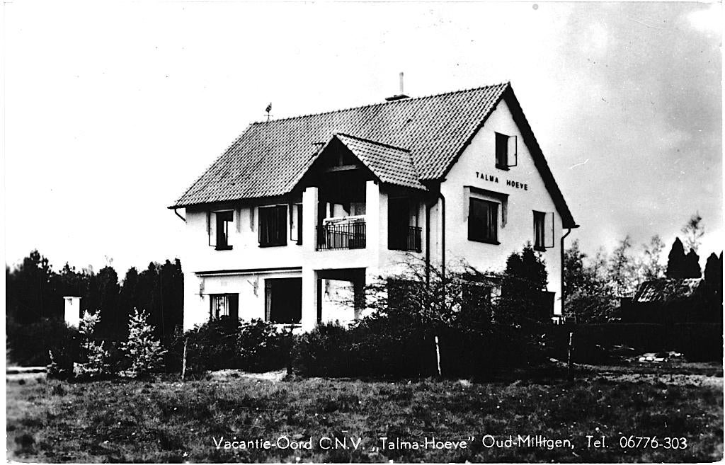 913366 Oud Milligen Talma Hoeve CNV 1957 Gelopen met zegel, Ophalen of Verzenden, 1940 tot 1960, Gelopen, Gelderland