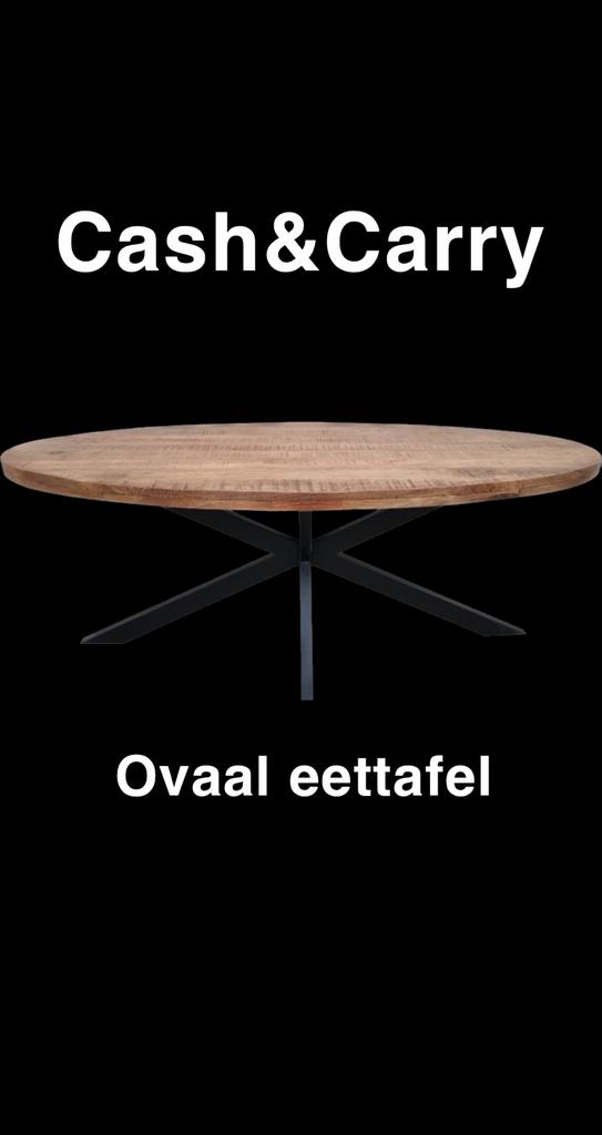 Eettafel ovaal mangohout Cash&Carry