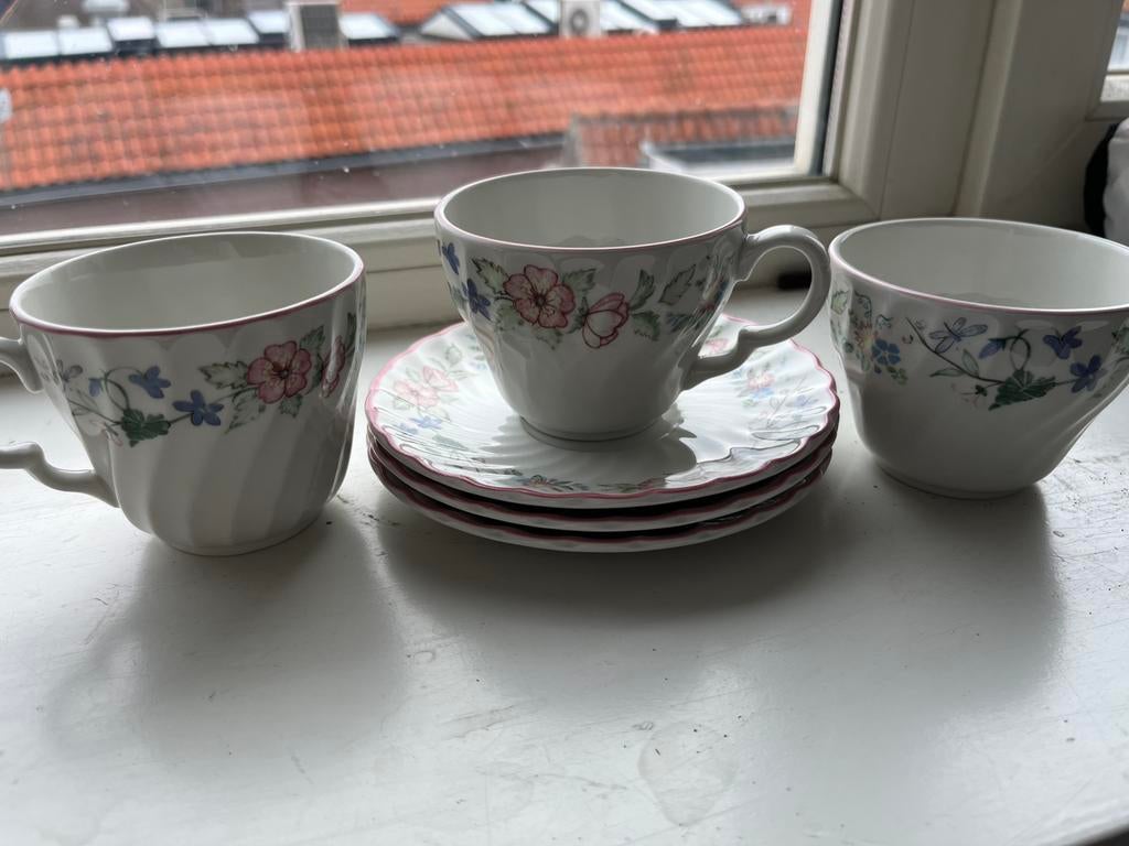 3 kop en schotels springfield, Ophalen of Verzenden