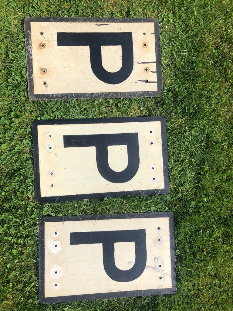 NS Sein P - Permissie Bord, Verzamelen, Ophalen of Verzenden, Trein