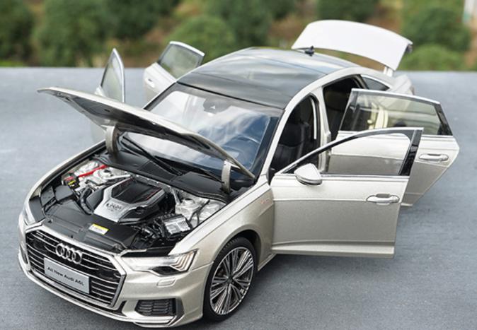 1:18 Audi A6L - 2019 - Champagne Grijs - HQ Model!, Overige merken, Auto, ., Nieuw
