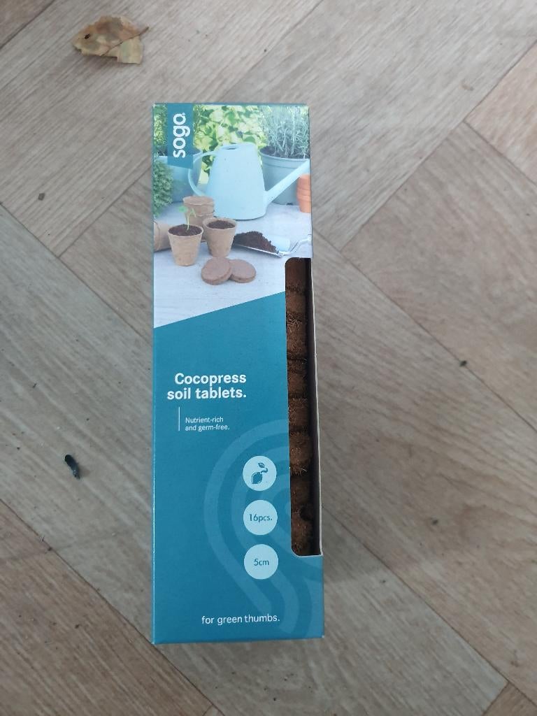 cocos tabletten, Verzenden, Volle zon