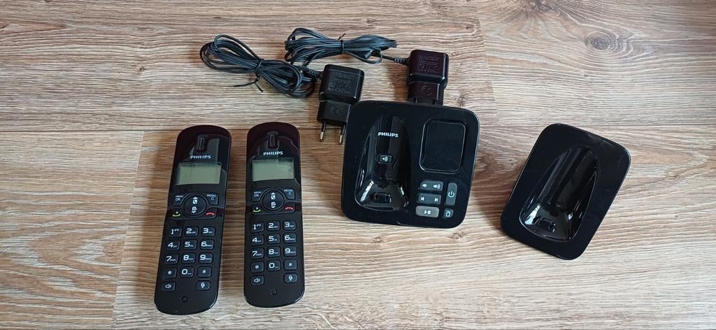 Philips CD186 DECT Telefoon - Gebruikt, Ophalen, Gebruikt, 2 handsets