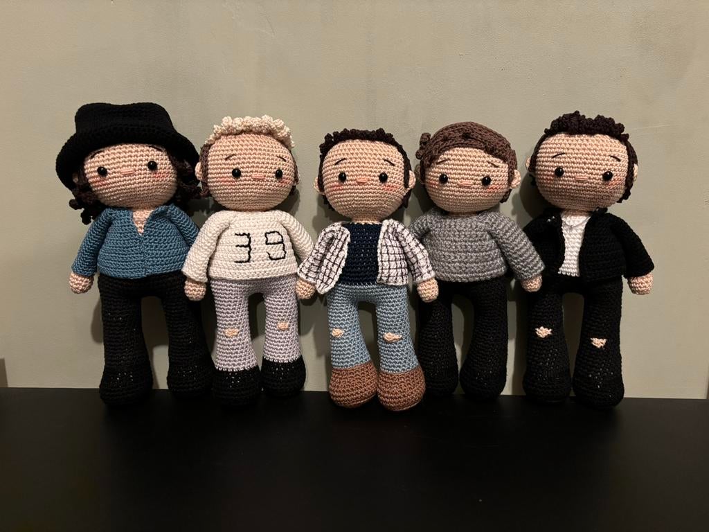 Gehaakte One Direction poppen, Hobby en Vrije tijd, Ophalen of Verzenden, Nieuw, Haken, Overige typen