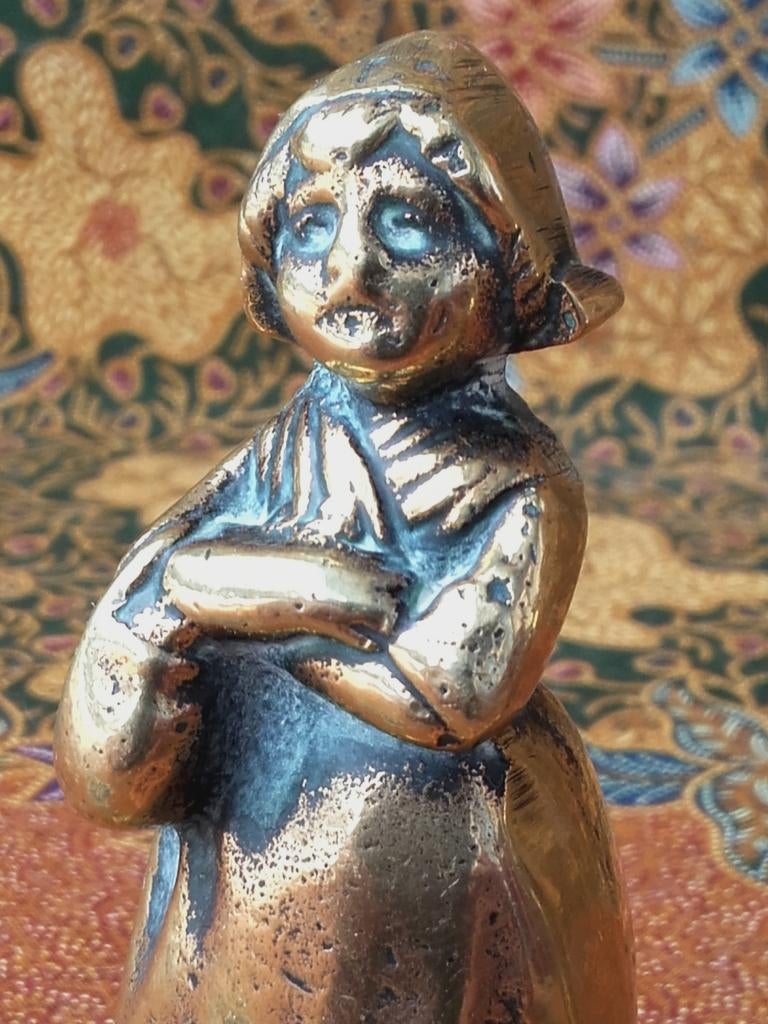 Mooi stel antieke beeldjes uit Engeland van man en vrouw., Antiek en Kunst, Antiek | Koper en Brons, Ophalen of Verzenden, Koper