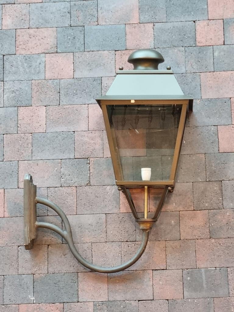 Authentieke historische buitenlamp voor aan de wand, Overige materialen, Info@nostalux.nl, Wandlamp, Ophalen of Verzenden