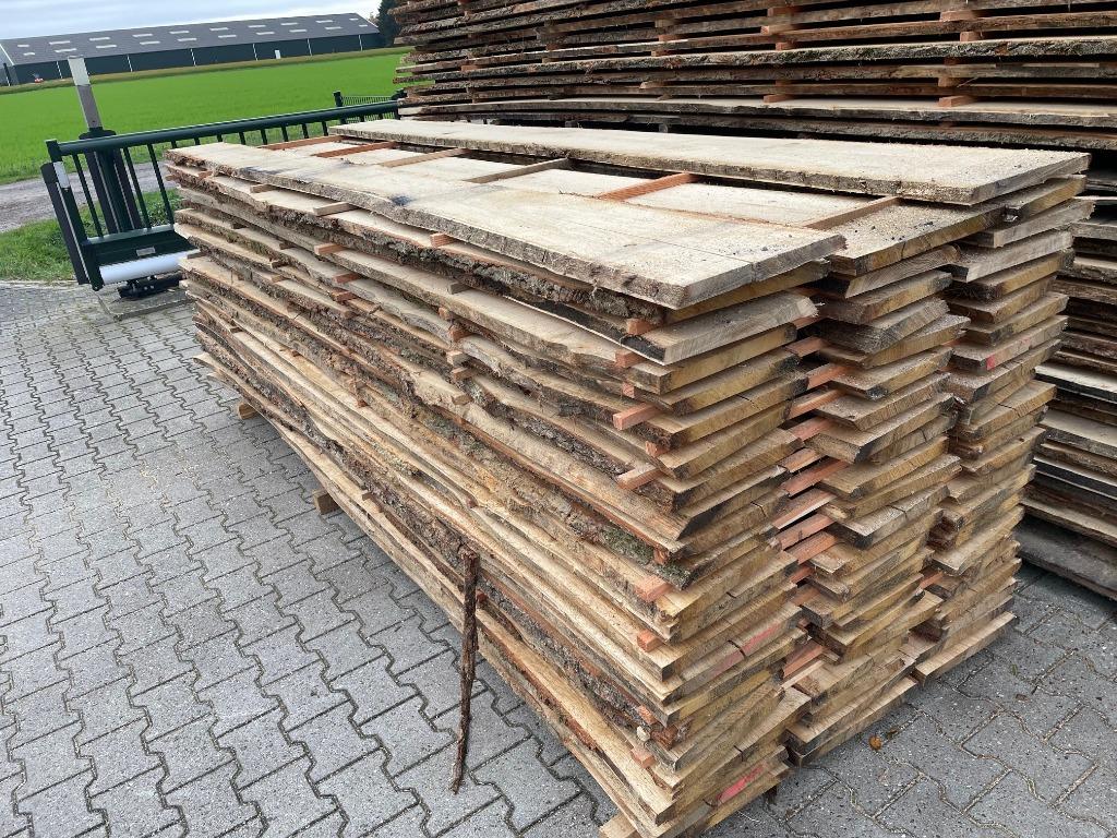 Mooie brede Eiken schaaldelen 2,7cm dik en 20-40cm breed, Ophalen, Nieuw, 250 cm of meer, Planken
