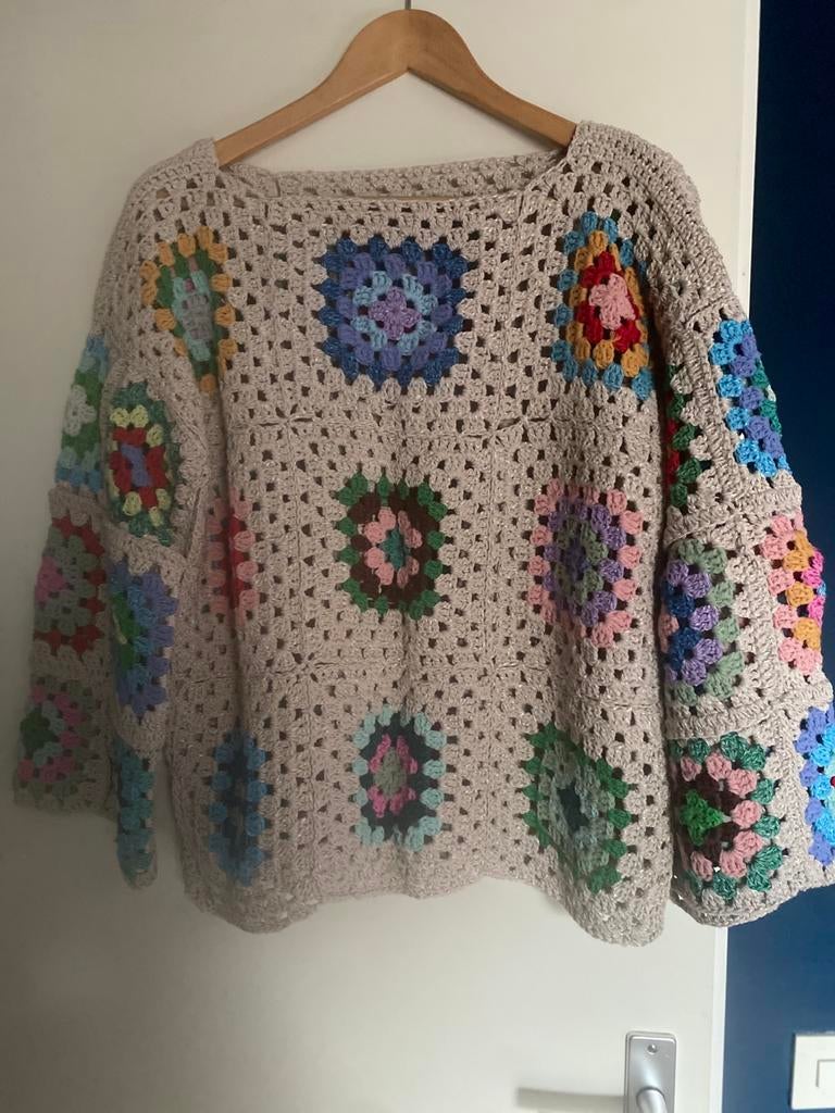 Nieuw zelfgehaakte trui mt 38-44, Ophalen, Nieuw, Maat 38/40 (M), Overige kleuren