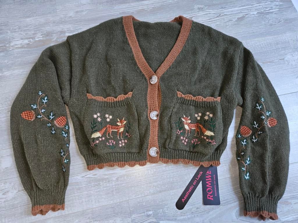 Nieuw vest trui forest animals sweater Romwe S, Romwe, Nieuw, Ophalen of Verzenden, Maat 36 (S)