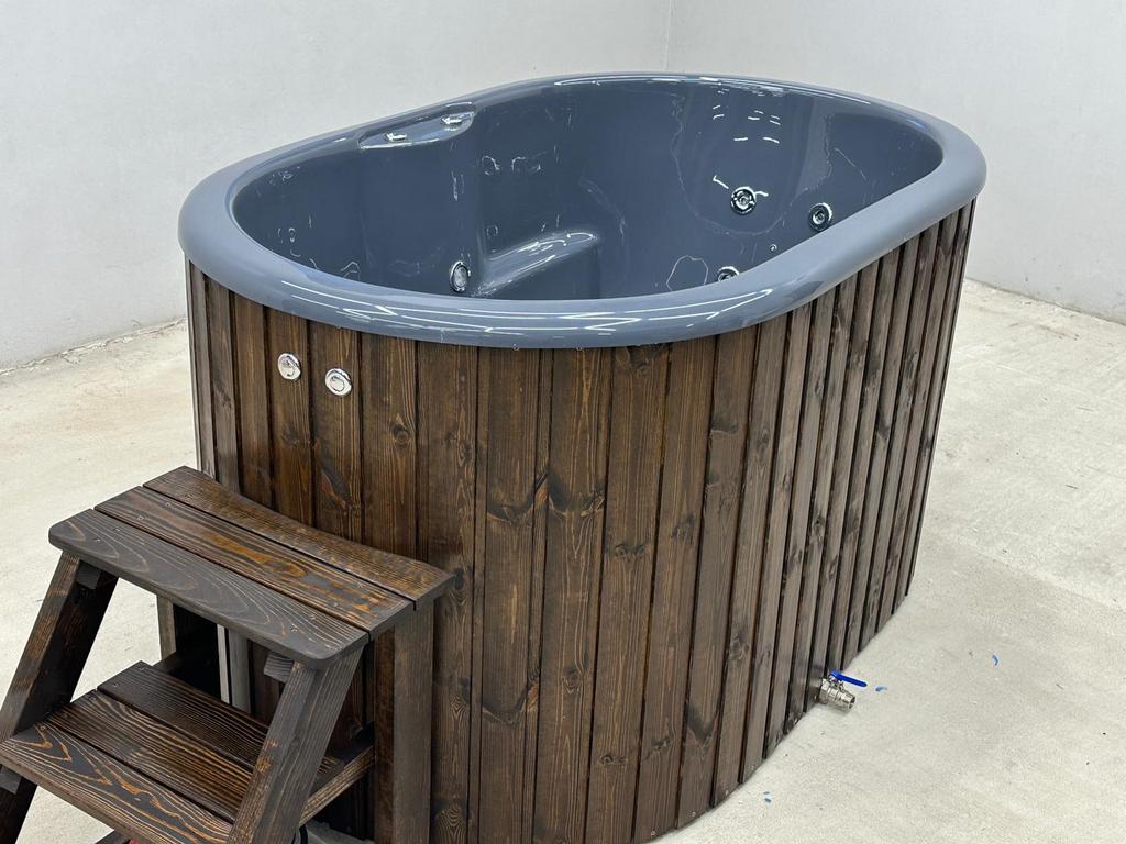 VAKANTIE GELD ACTIE   luxe hottub 2 persoons, Verzenden, Zo goed als nieuw, Trap