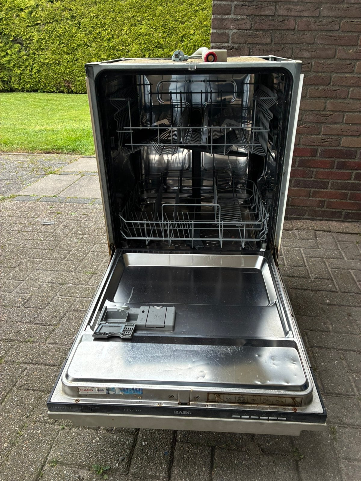 Inbouw vaatwasser AEG, Ophalen, Gebruikt, Minder dan 85 cm, 60 cm of meer
