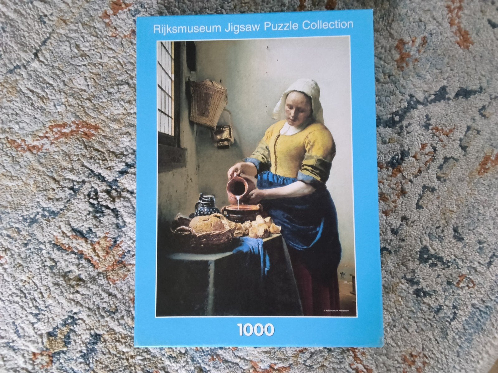 Rijksmuseum Collection - Melkmeisje 1000 stukjes., Ophalen of Verzenden, 500 t/m 1500 stukjes, Zo goed als nieuw, Legpuzzel