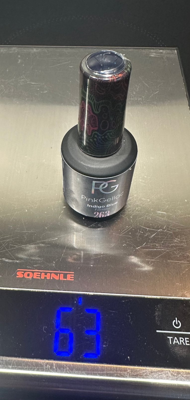 Pink Gellac Indigo Blue 263, Blauw, Ophalen of Verzenden, Zo goed als nieuw, Handen en Nagels