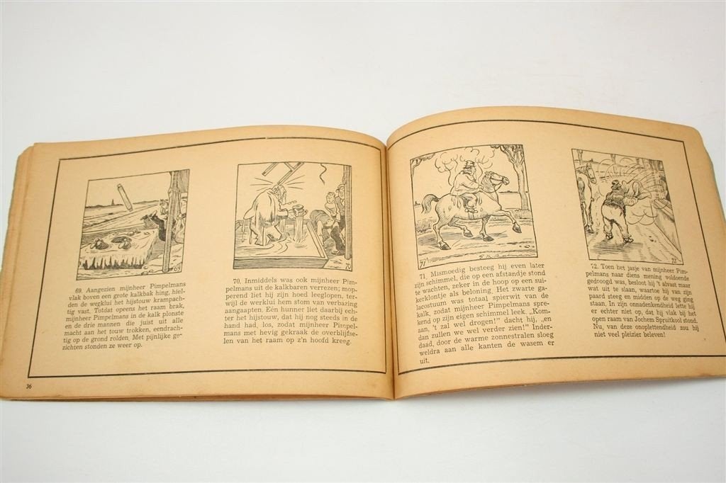 Mijnheer Pimpelmans Gaat Paardjerijden — Rotman 1935 Vintage, Eén stripboek, Ophalen of Verzenden, Gelezen