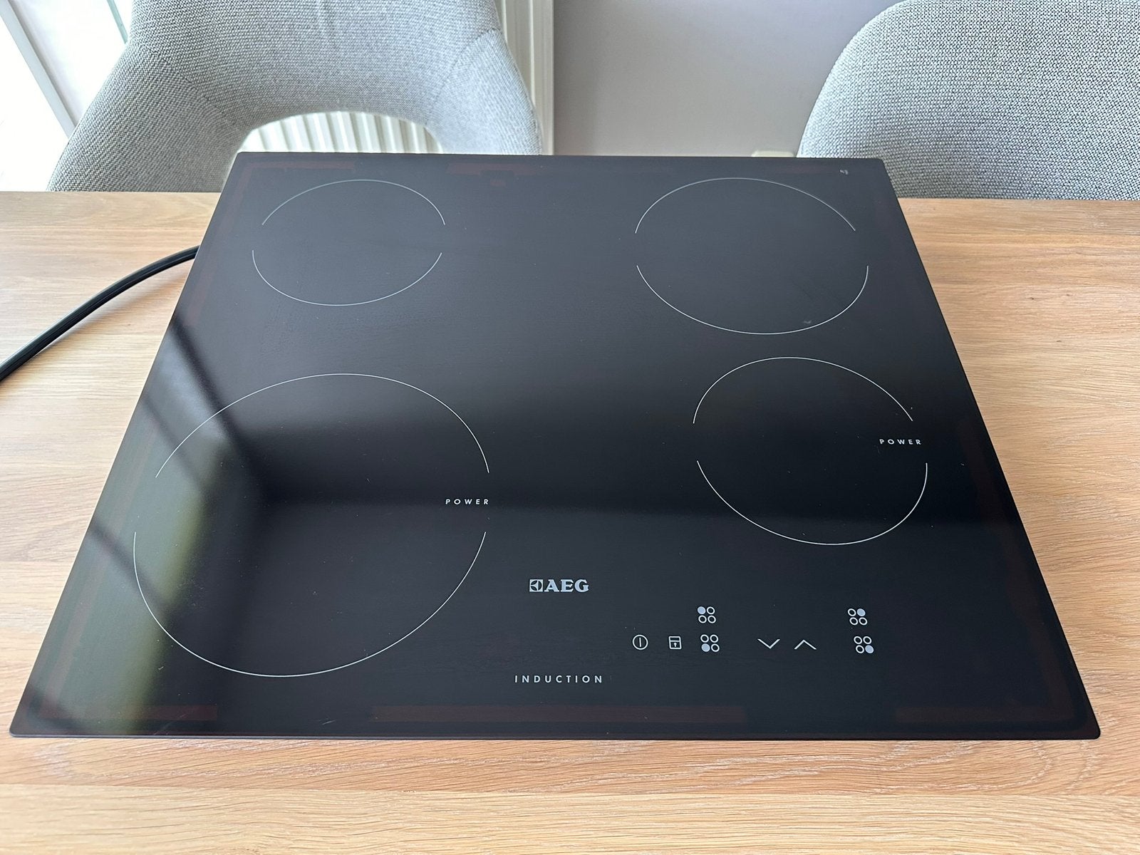 AEG inductiekookplaat HK604200IB 60 cm | 4 zones - Als nieuw, Ophalen, 4 kookzones, Zo goed als nieuw, Inbouw