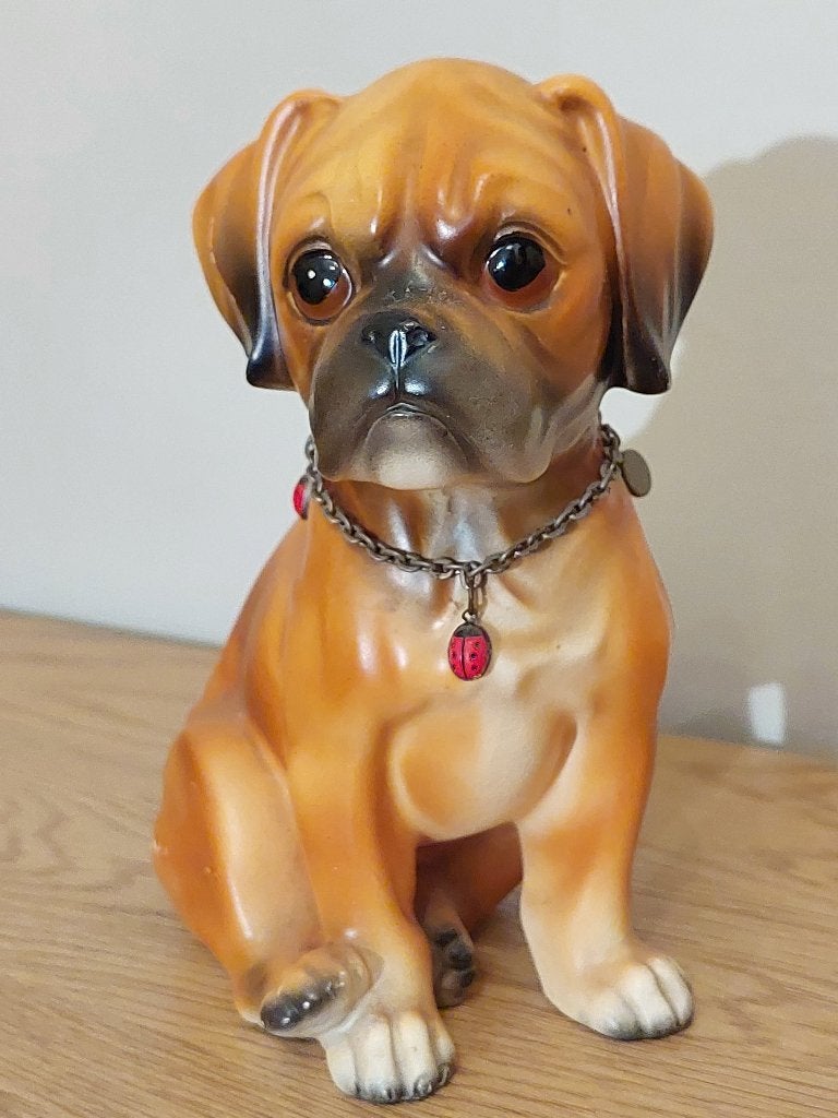 Boxer pup beeldje, Ophalen of Verzenden, Zo goed als nieuw, Dier