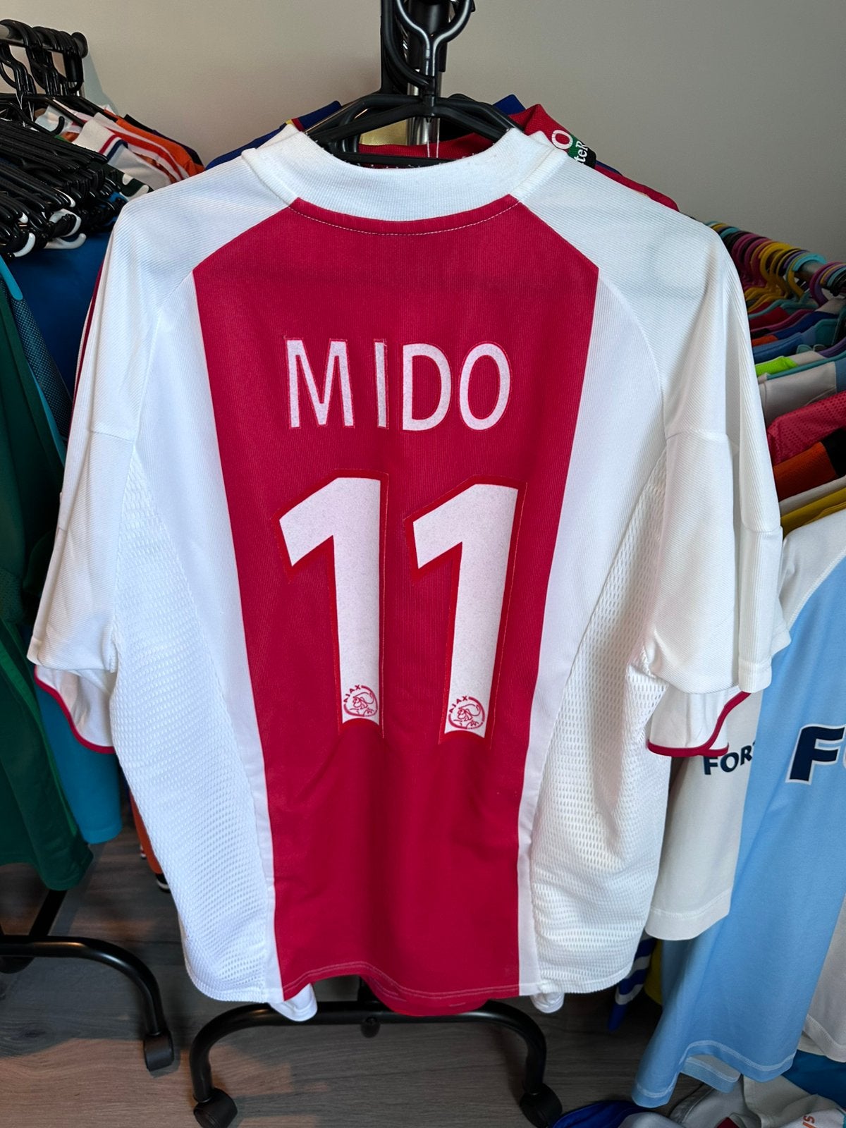 Mido oud Ajax voetbal shirt uit 2002/2003, Maat M, Verzenden, Zo goed als nieuw, Shirt