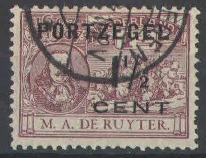 Nederland Port 33 gestempeld Michiel de Ruyter 1907, Ophalen of Verzenden, T/m 1940, Gestempeld