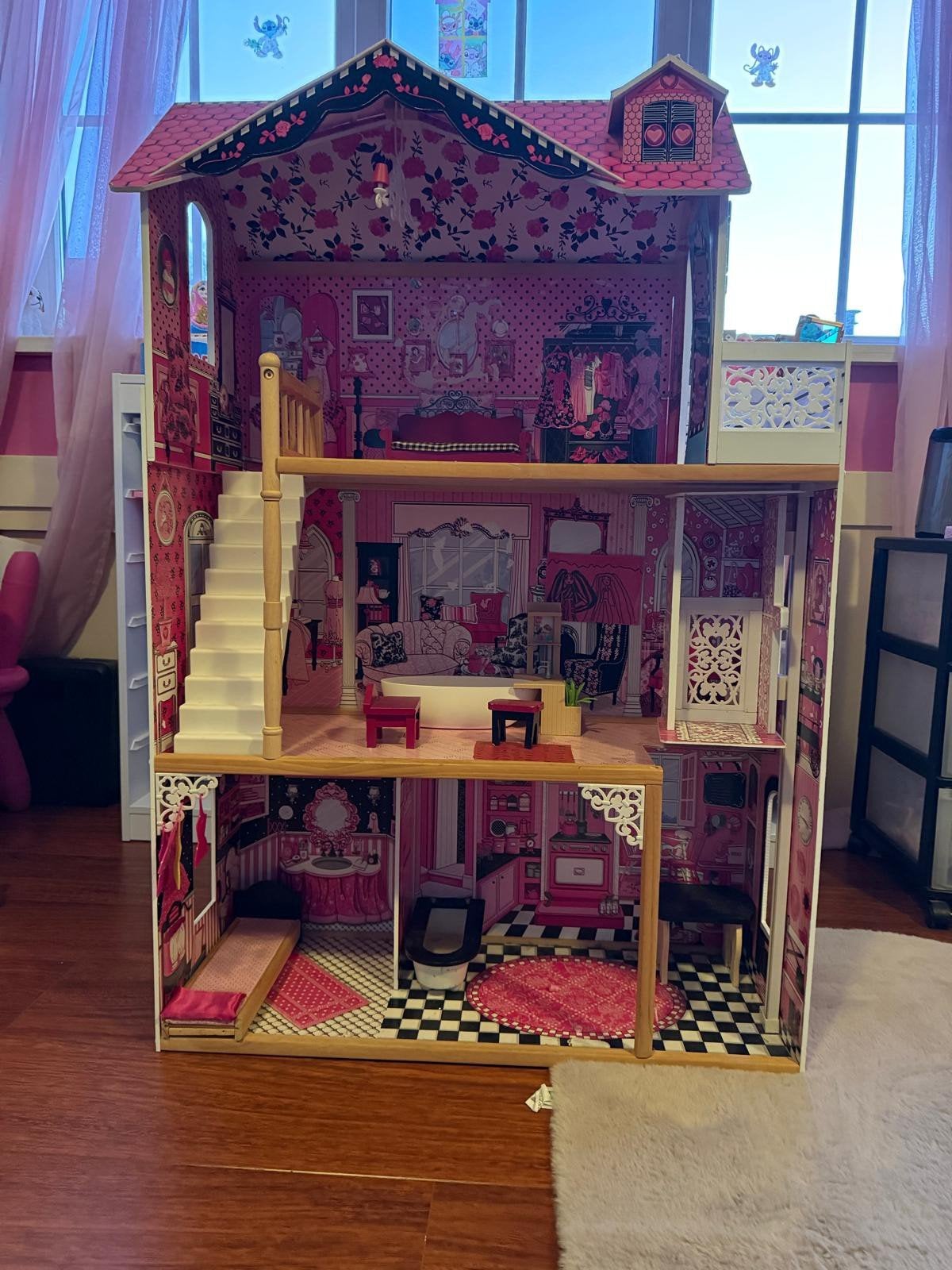 Kidkraft Poppenhuis - Roze Droomhuis met Meubels, Ophalen, Gebruikt, Poppenhuis