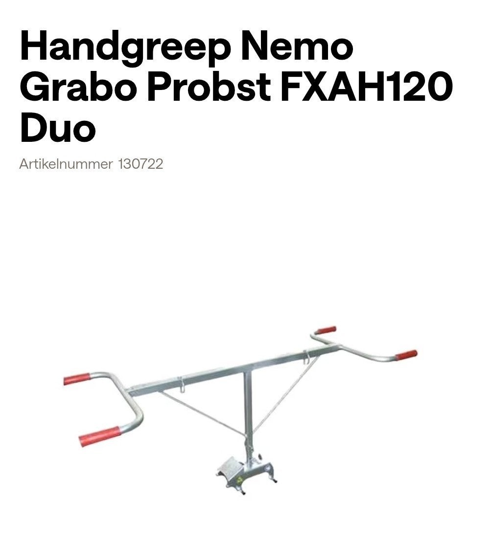 Handgreep Nemo Grabo Probst FXAH120 Duo, Ophalen, Nieuw, Overige typen, Overige merken