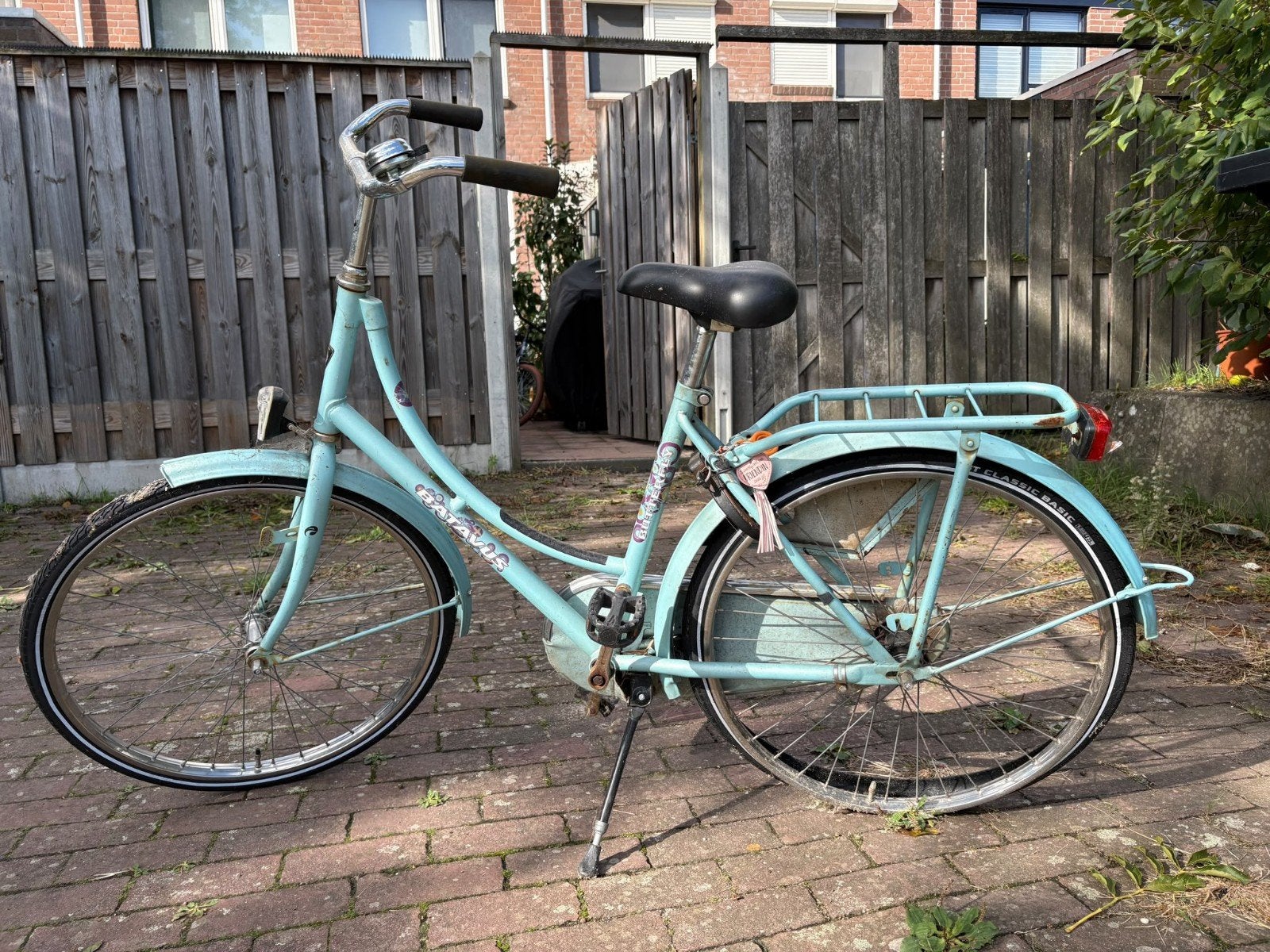 Gazelle fiets - Lichtblauw, 24 inch, Ophalen, Terugtraprem, Gebruikt, 50 tot 53 cm